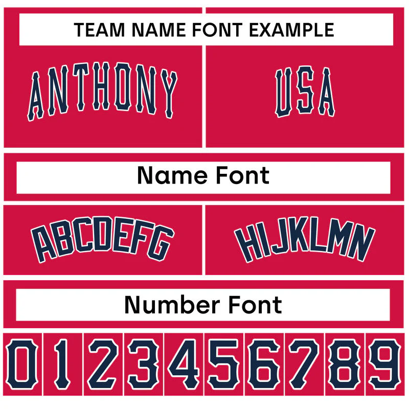 Christmas Day Custom Red Navy-White Santa Claus Authentic Baseball Jersey1