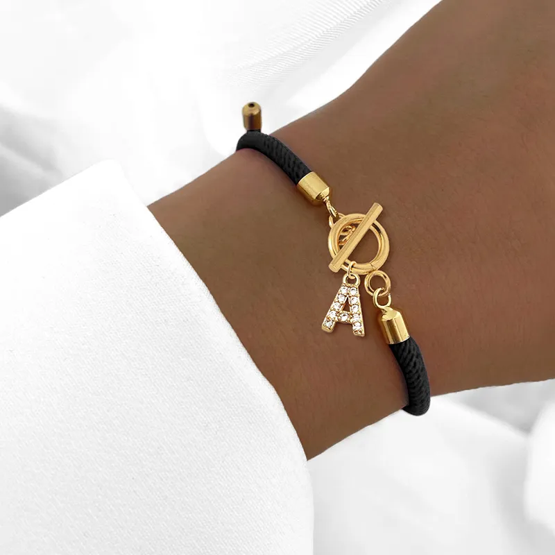 Simple Charm Rope Bracelet